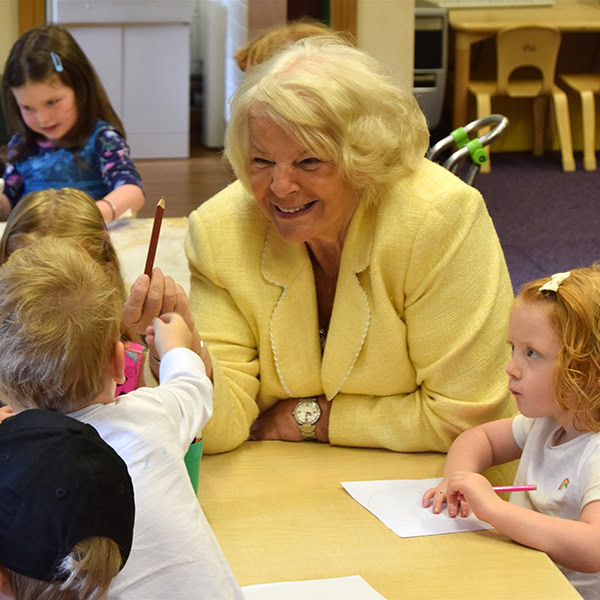 Margaret-Mason-meets-the-Children-at-Buckinghams-maggies-day-nursery-forest-school